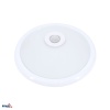 PLAFONIERA TAZAN Z CZUJ. PODCZER. 2X40W E27 IP20 SZKŁO+STAL+PLASTIK