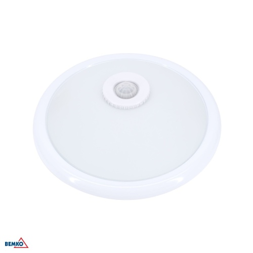 PLAFONIERA TAZAN Z CZUJ. PODCZER. 2X40W E27 IP20 SZKŁO+STAL+PLASTIK