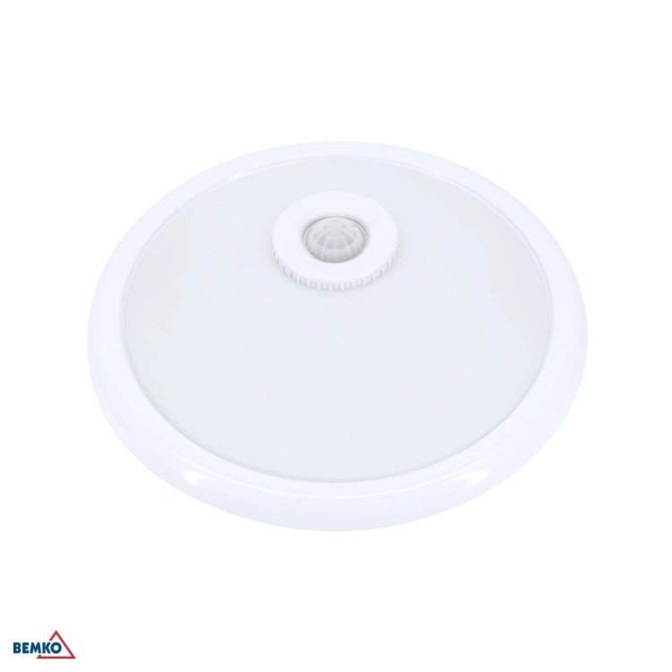 PLAFONIERA TAZAN Z CZUJ. PODCZER. 2X40W E27 IP20 SZKŁO+STAL+PLASTIK