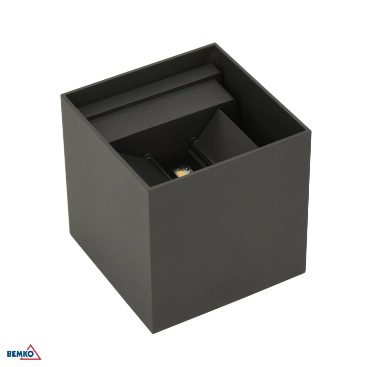 OPRAWA ELEWACYJNA VALIT 12W 4000K 1100LM IP65 100X100X100 KWADRATOWA GRAFIT