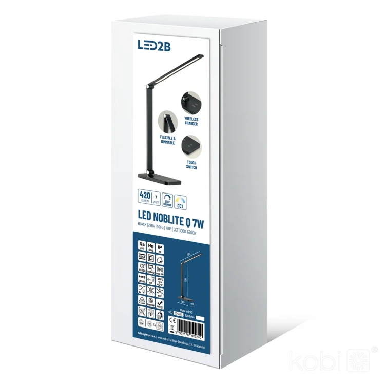 Lampka NOBLITE Q barwa 3000K 4000K 6500K