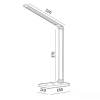 Wymiary lampki biurkowej LED NOBLITE Q