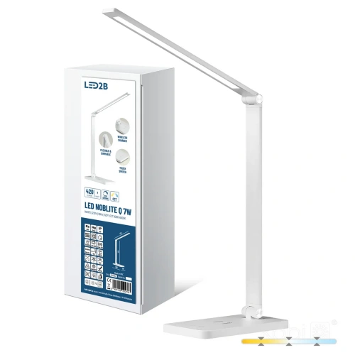 Lampka biurkowa LED NOBLITE Q 7W 3CCT biała LED2B