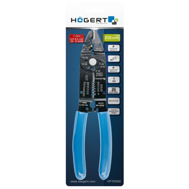 Szczypce Högert HT1P220 opakowanie