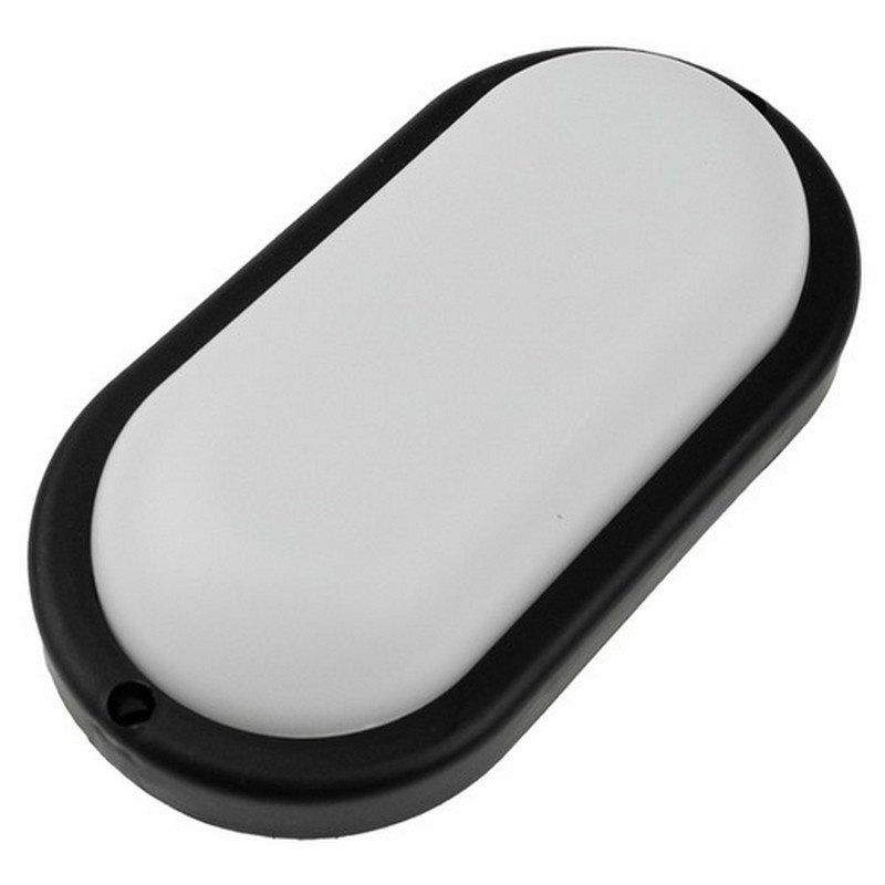 Czarny owalny plafon LED Eco Light Torton 6 W