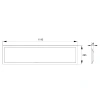Biały panel LED MINTAL 1195x1195 mm