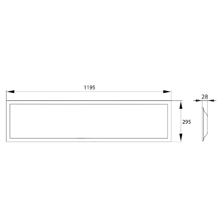 Biały panel LED MINTAL 1195x1195 mm