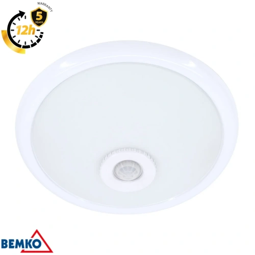 Plafoniera TAZAN ST75 2xE27 z czujnikiem ruchu PIR
