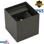 Oprawa elewacyjna LED VALIT 12W 4000K kwadratowa grafit