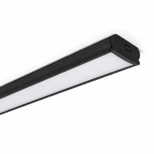 Zestaw profil LED TEKKNI ORRE czarny anodowany z kloszem mlecznym S14 2,02 m