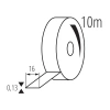 Wymiary taśmy Kanlux IT-2 10m x 16mm x 0,13mm