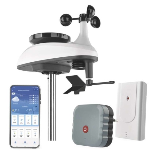Stacja pogodowa E6000 z aplikacją na telefon, WiFi