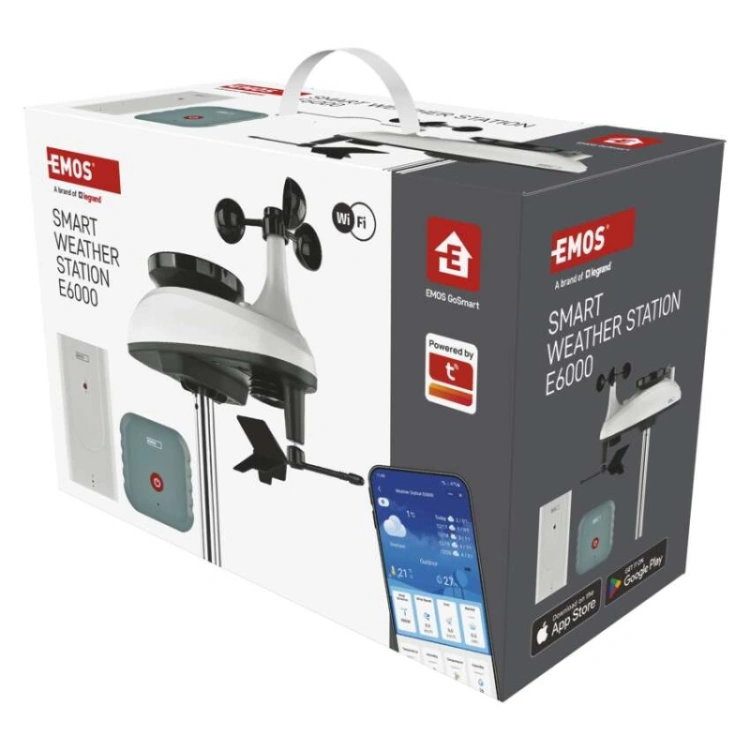 Stacja pogodowa E6000 z aplikacją na telefon, WiFi