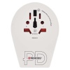 Adapter podróżny do Europy Centralnej, biały, 1×USB-C, 1×USB-A