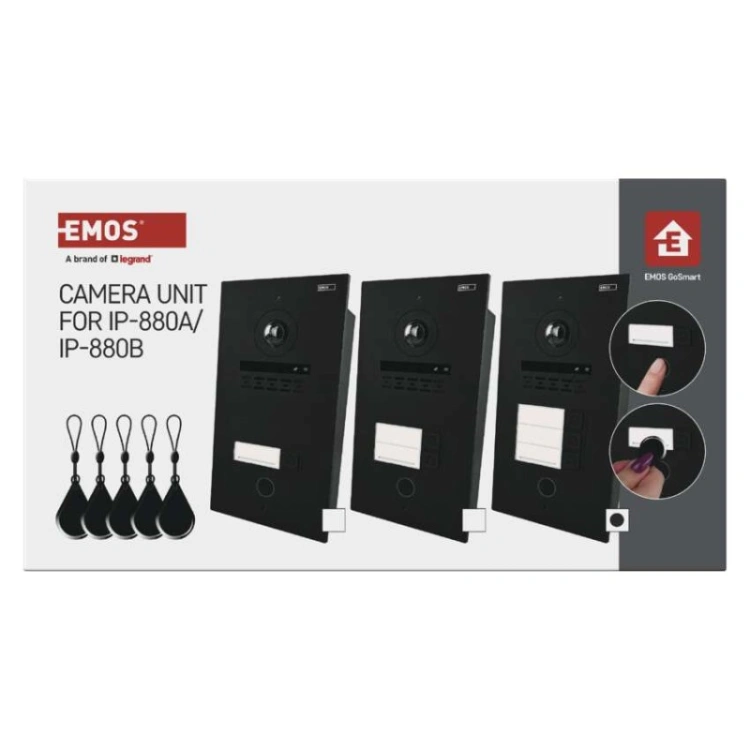 Jednostka kamery GoSmart do monitora IP880B 2WIRE i wideodomofonu IP-880A 2WIRE, 3 przyc.