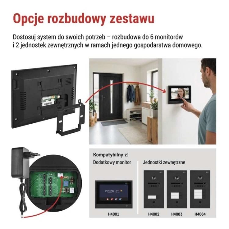 GoSmart IP-880A 2WIRE domowy wideodomofon z WiFi