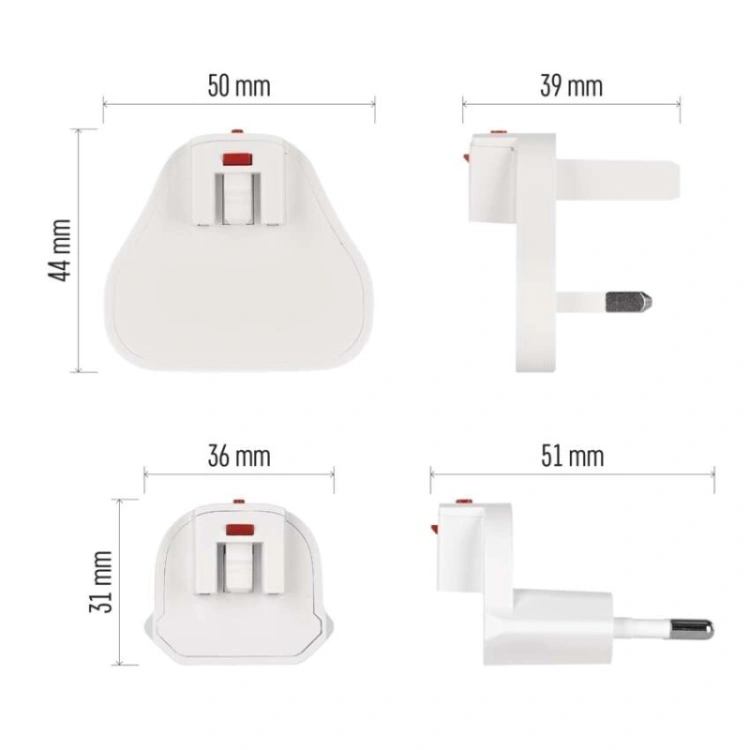 Zasilacz sieciowy USB GaN PD 65W, AC + kabel
