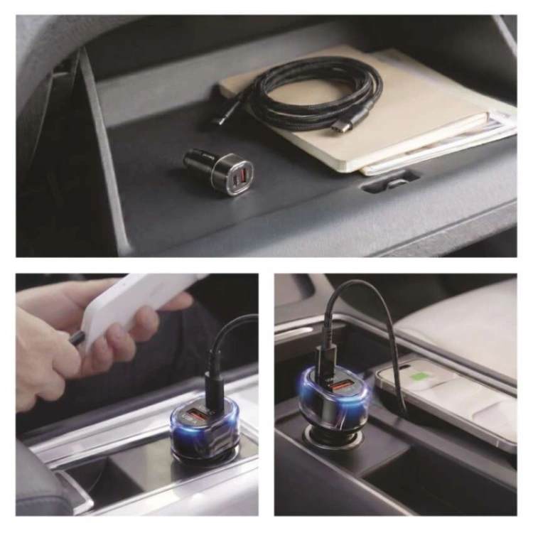 Ładowarka samochodowa USB PD/QC 48 W