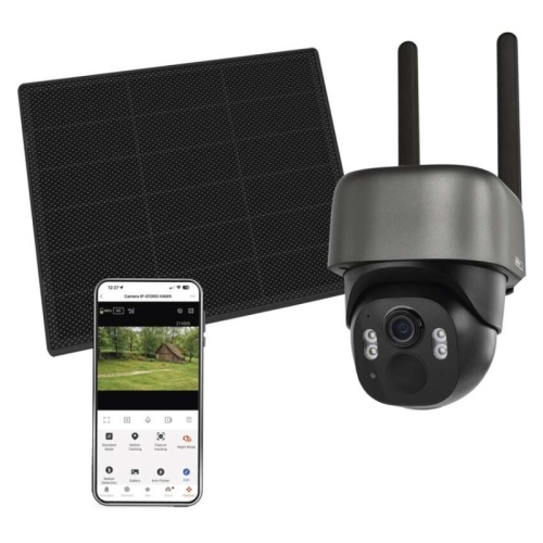 GoSmart Kamera zewnętrzna IP-6100G HAWK z 4G LTE, akumulatorem i panelem solarnym
