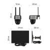 GoSmart Kamera zewnętrzna IP-6100G HAWK z 4G LTE, akumulatorem i panelem solarnym