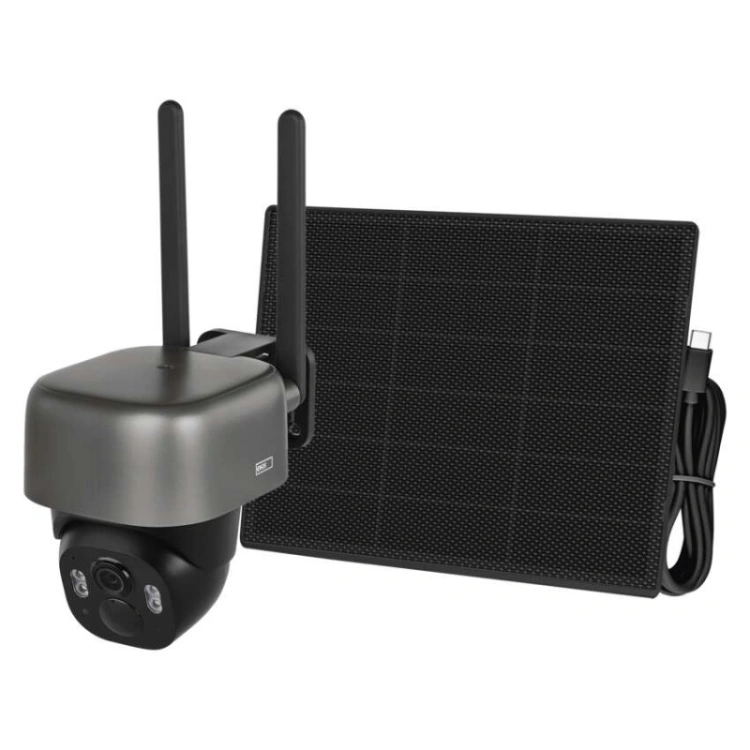 GoSmart Kamera zewnętrzna IP-6100G HAWK z 4G LTE, akumulatorem i panelem solarnym
