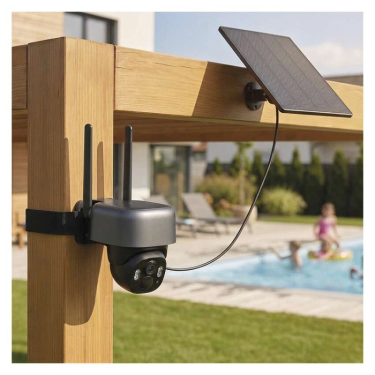 GoSmart Kamera zewnętrzna IP-1200G WASP z WiFi, akumulatorem i panelem solarnym