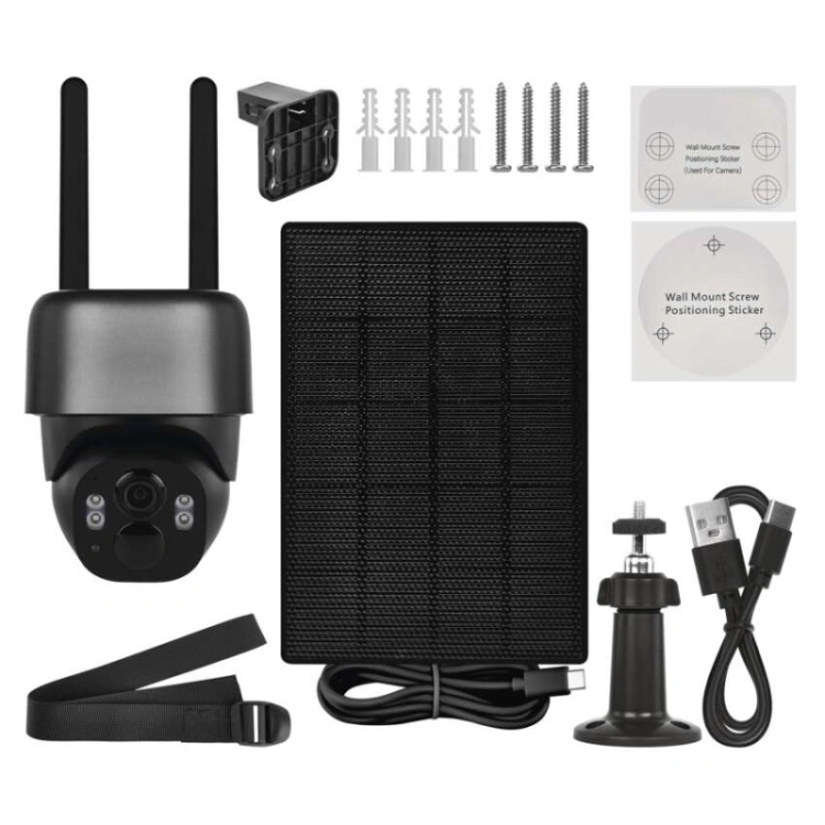 GoSmart Kamera zewnętrzna IP-1200G WASP z WiFi, akumulatorem i panelem solarnym