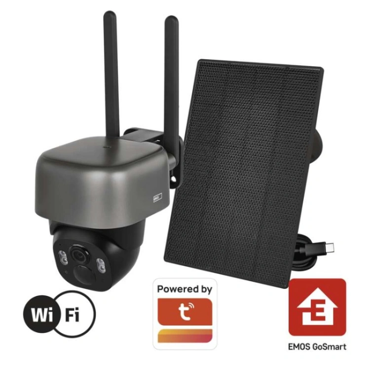GoSmart Kamera zewnętrzna IP-1200G WASP z WiFi, akumulatorem i panelem solarnym
