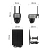 GoSmart Kamera zewnętrzna IP-1200G WASP z WiFi, akumulatorem i panelem solarnym