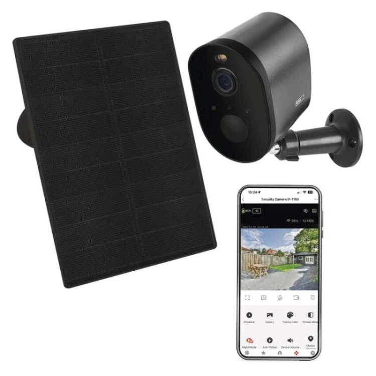 GoSmart Kamera zewnętrzna IP-1150G SNAP z WiFi, akumulatorem i panelem solarnym
