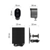 GoSmart Kamera zewnętrzna IP-1150G SNAP z WiFi, akumulatorem i panelem solarnym