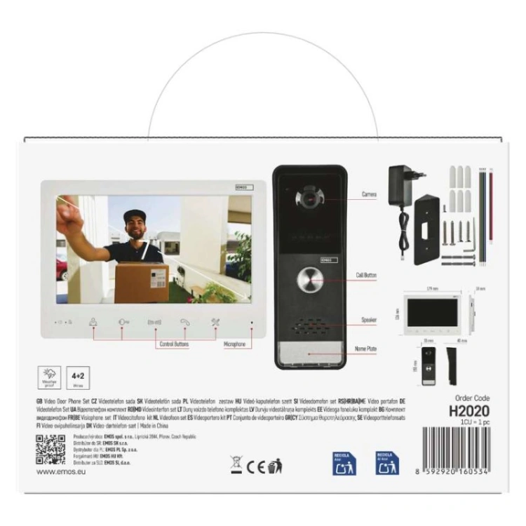 EM-LS07HD domowy wideodomofon zestaw