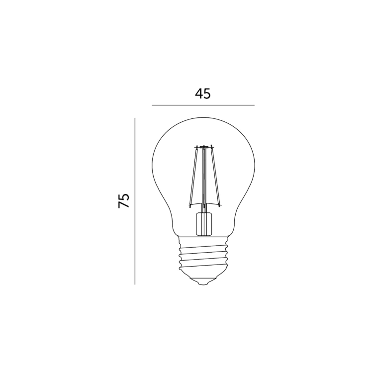 Żarówka filamentowa LED FMB 1,3W E27 2700K Kobi 360 Line