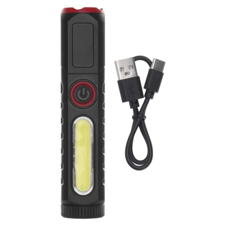 Latarka LED plastikowa 120 lm, ładowalna
