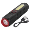 Latarka LED plastikowa 120 lm, ładowalna