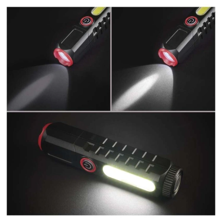 Latarka LED plastikowa 120 lm, ładowalna