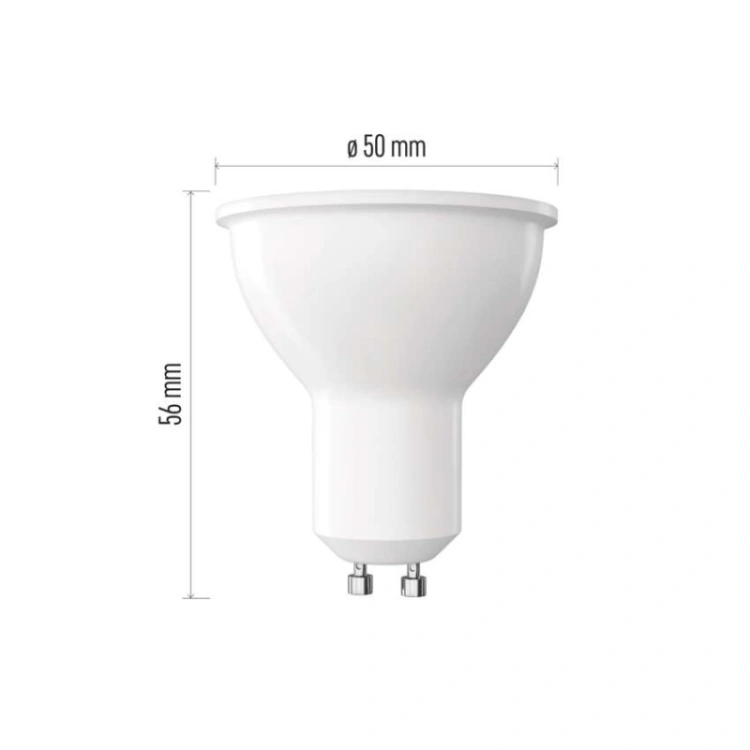 Żarówka LED Classic MR16 / GU10 / 4.9 W (75 W) / 565 lm / Ciepła biel