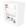 Dekoracje - 125 LED sople gwiazdki 190x50 cm ciepła biel, IP44