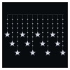 Świąteczna girlanda LED – gwiazdki, 170 x 85 cm, 3 baterie AA, IP44. zimna biała, timer