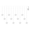 Świąteczna girlanda LED – gwiazdki, 170 x 85 cm, 3 baterie AA, IP44. zimna biała, timer