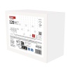Świąteczna girlanda LED – gwiazdki, 170 x 85 cm, 3 baterie AA, IP44. zimna biała, timer