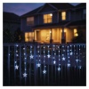 Świąteczna girlanda LED – gwiazdki, 170 x 85 cm, 3 baterie AA, IP44. zimna biała, timer