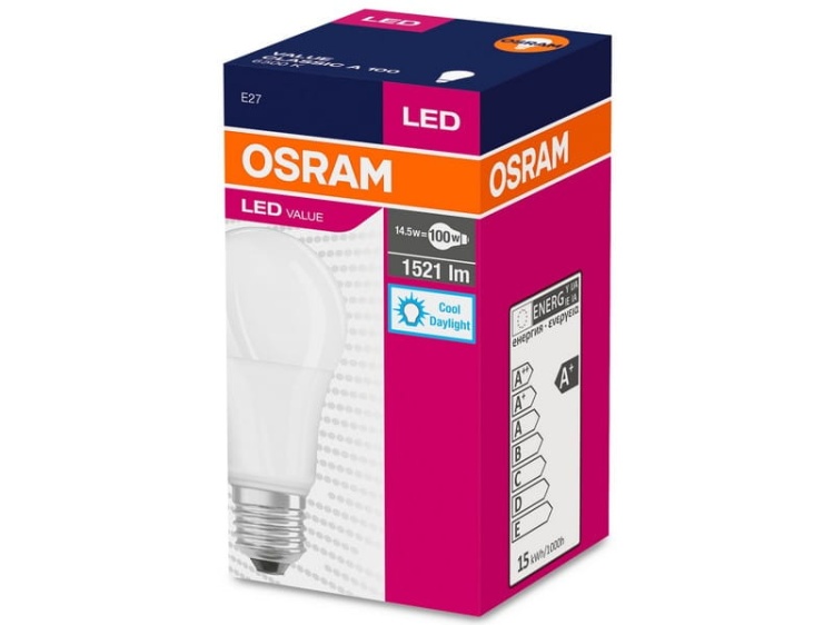 Żarówka E27 OSRAM VALUE LED CLASSIC A 100 13W b.zimna 1521lm