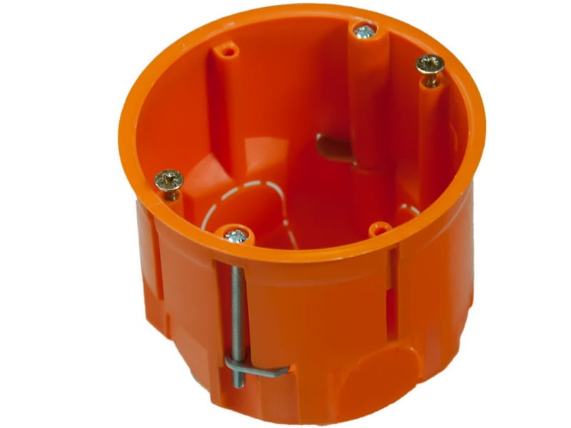 Puszka instalacyjna do płyt gipsowych głęboka pomarańczowa PAWBOL