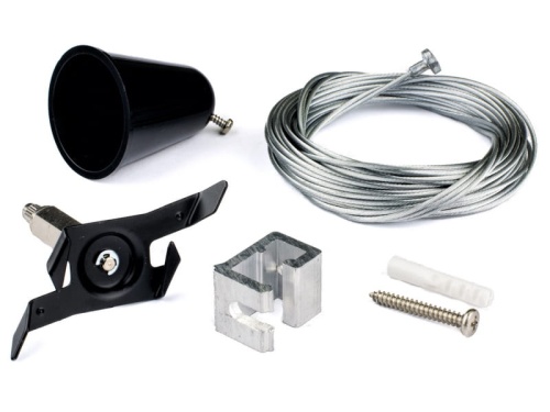 Zawiesie z autoregulacją długości linki do szynoprzewodów TRS czarne