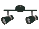 Spot 2 punktowy LED ENALI EL-2I-B czarny regulowany GU10 max.35W KANLUX 28763