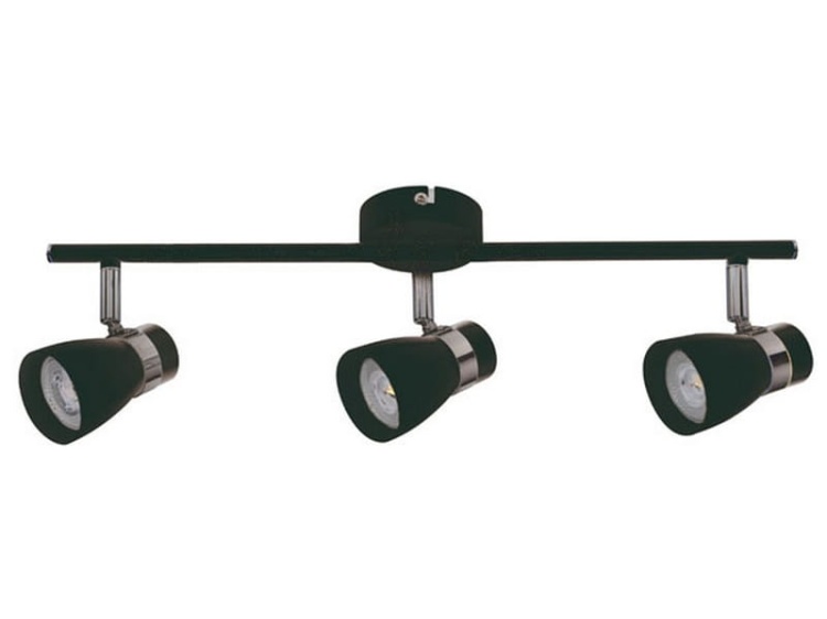 Spot 3 punktowy LED ENALI EL-3I-B czarny regulowany GU10 max.35W KANLUX 28767