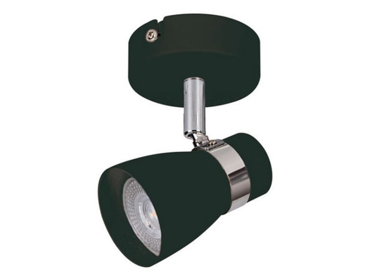 Spot 1 punktowy okrągły LED ENALI EL-1O-B czarny regulowany GU10 max.35W KANLUX 28761