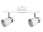 Spot 2 punktowy LED ENALI EL-2I-W biały regulowany GU10 max.35W KANLUX 28762