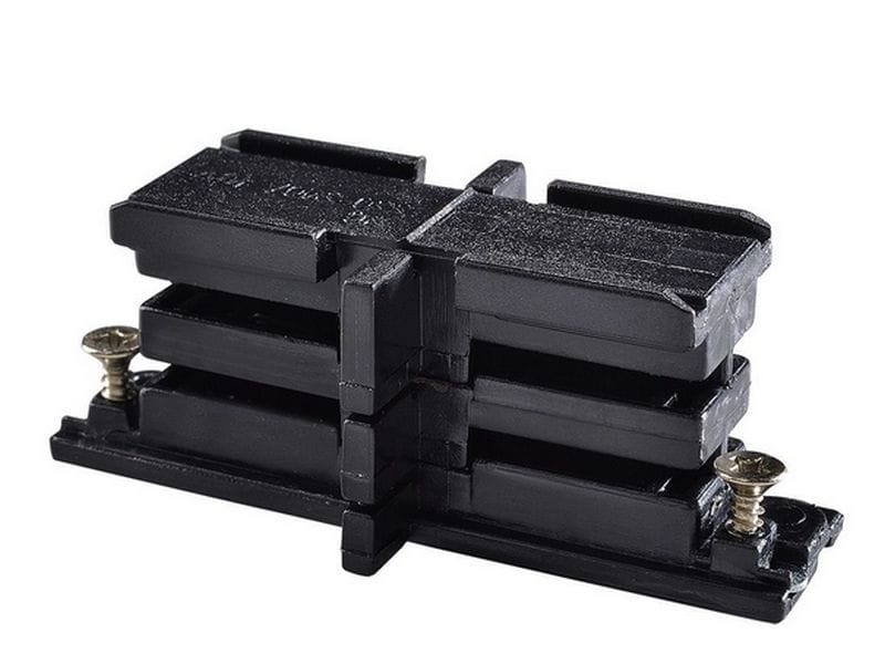 Łącznik prosty izolacyjny czarny do szynoprzewodów TRS
